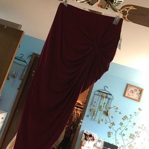 Brand New Asymmetrical Red Skirt